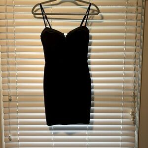 Black. Velvet coctail dress